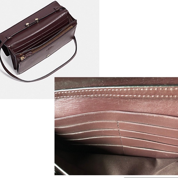 Coach Oxblood Black leather Bag - Picture 14 of 16